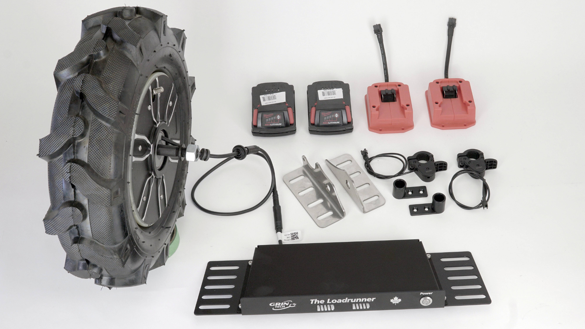 Loadrunner Electric Wheelbarrow Kit — Milwaukee 18V Batteries