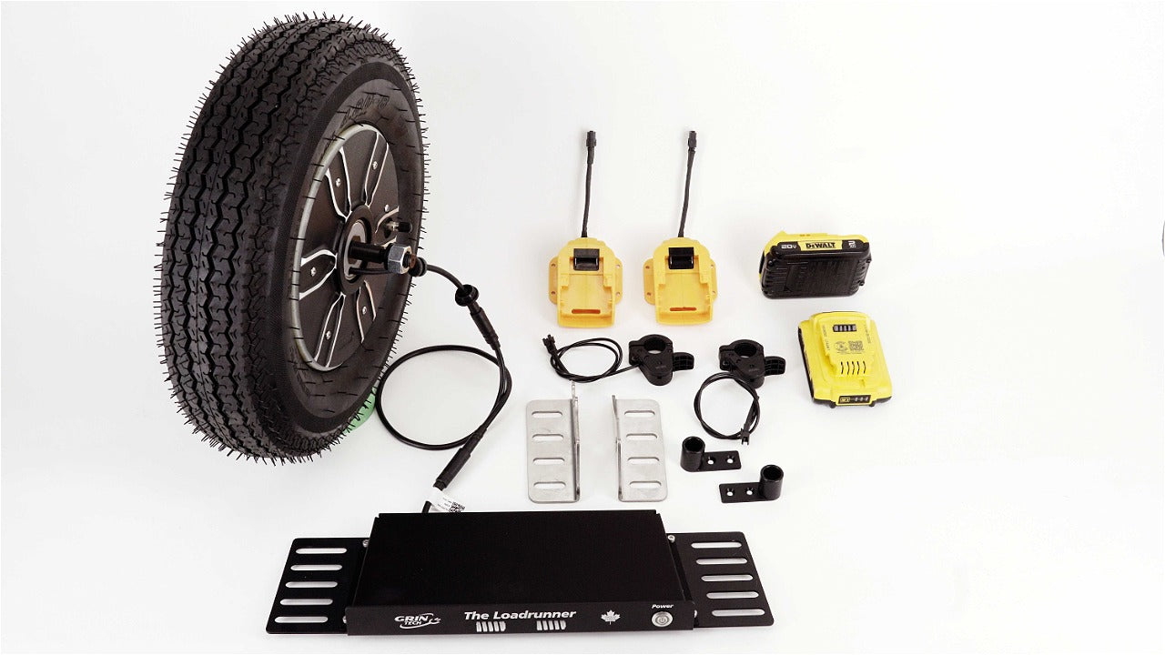 Loadrunner Electric Wheelbarrow Kit — DeWalt 18V Batteries