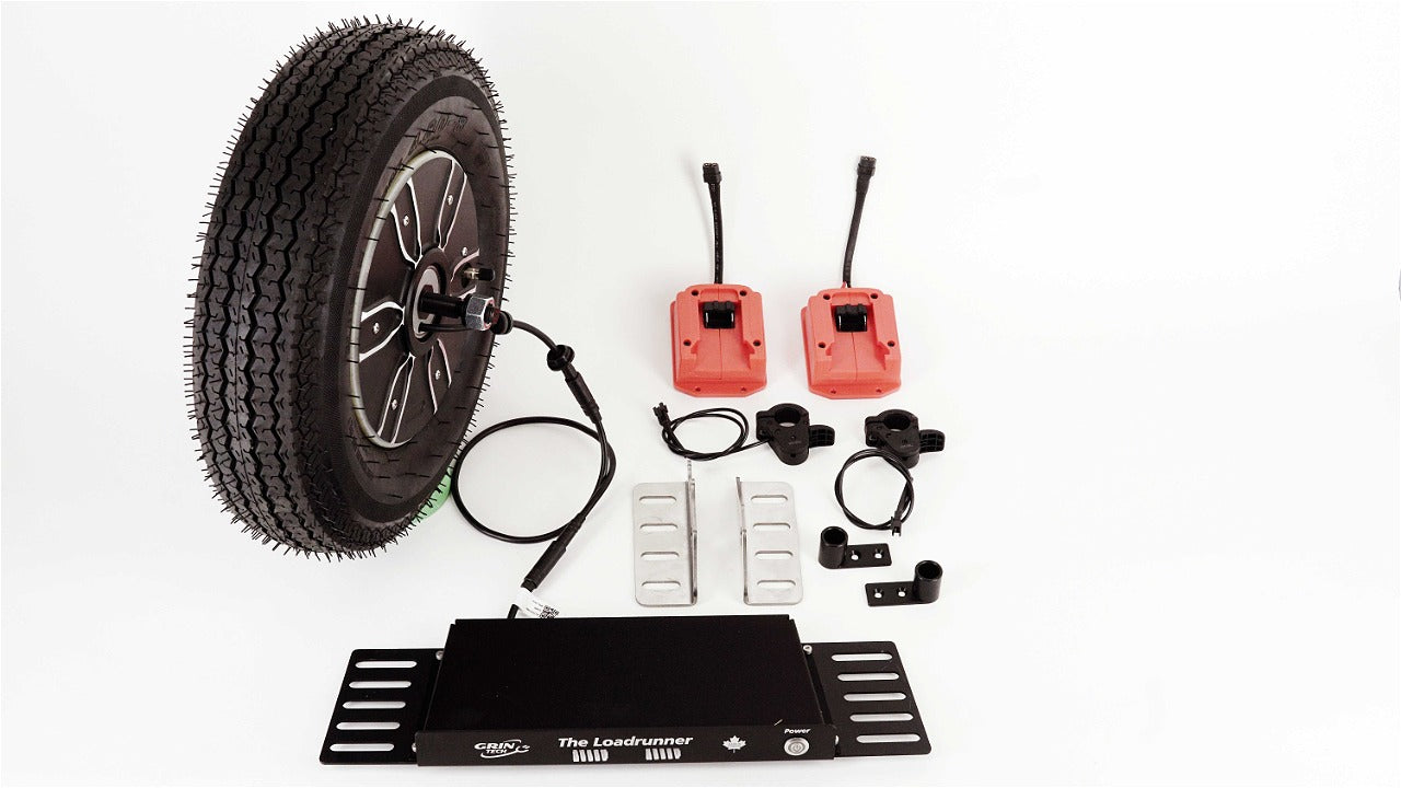Loadrunner Electric Wheelbarrow Kit — Milwaukee 18V Batteries