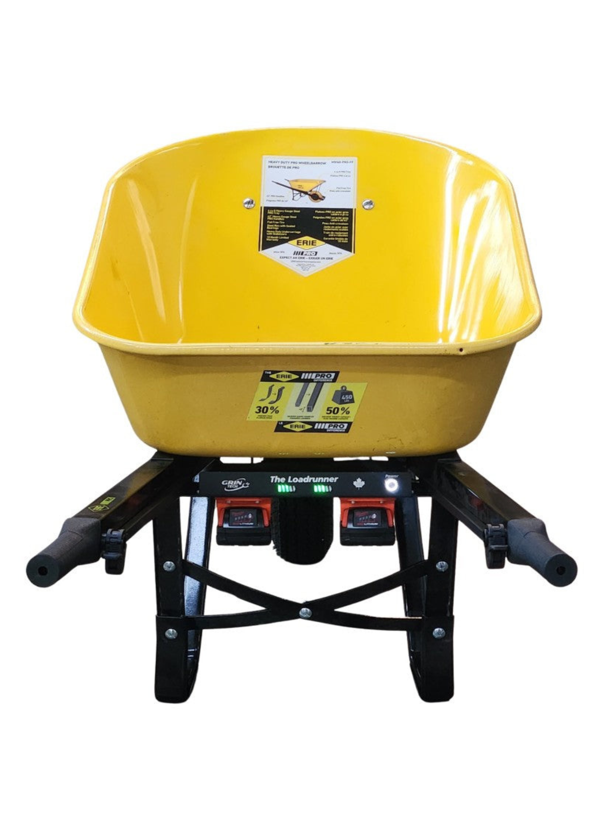 Loadrunner Electric Wheelbarrow Kit — For Milwaukee M18 Batteries