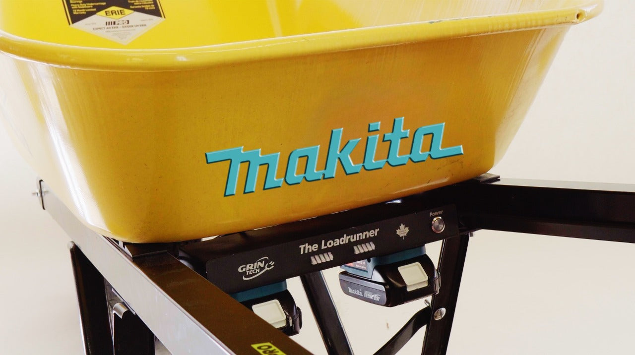 Loadrunner Electric Wheelbarrow Kit — Makita 18V Batteries