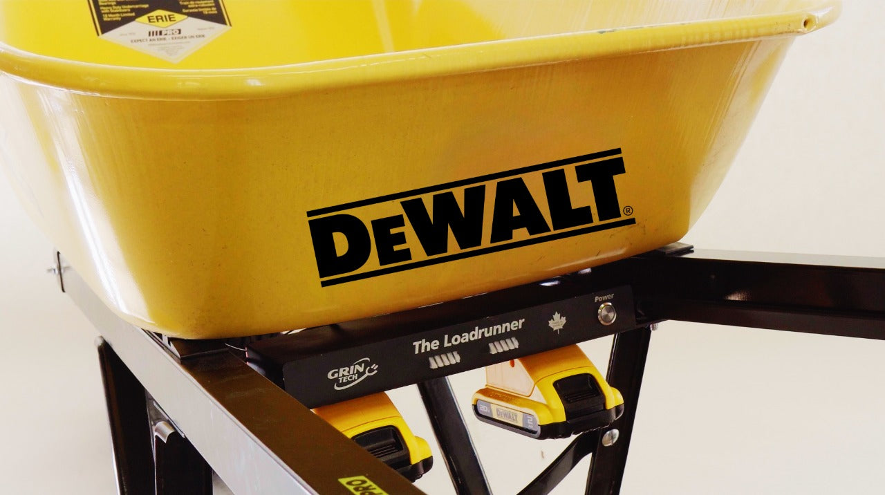 Loadrunner Electric Wheelbarrow Kit — DeWalt 18V Batteries
