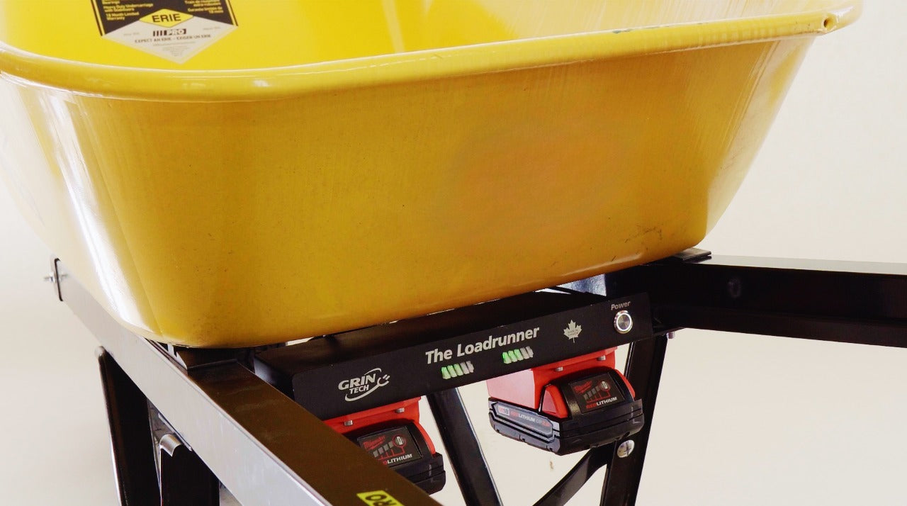 Loadrunner Electric Wheelbarrow Kit — Milwaukee 18V Batteries