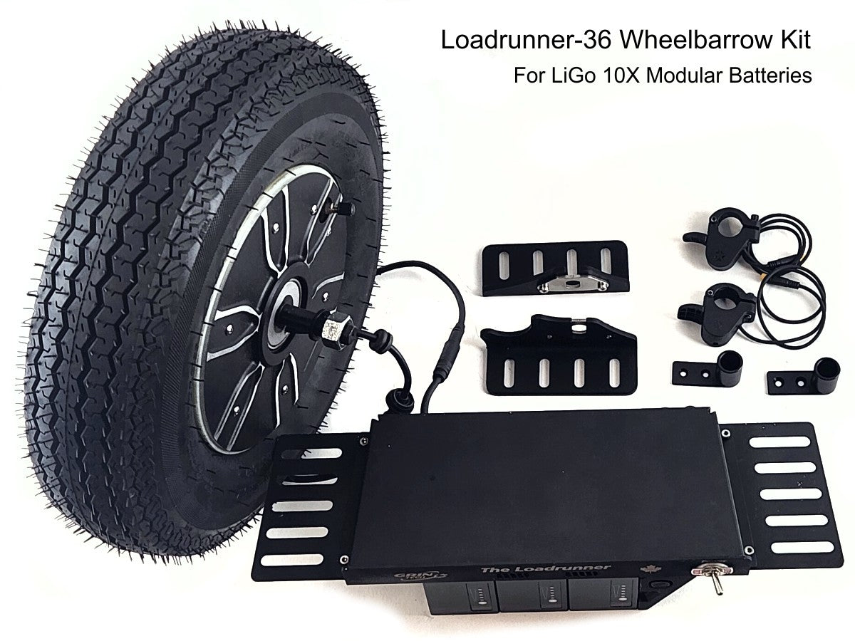 Electric Wheelbarrow Kit for 36V LiGo Battery Modules